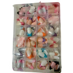 288 Pcs French Nails Set, Multicolor ABS Plastic Tips, for DIY