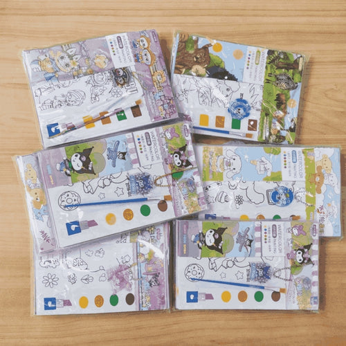 Pocket Watercolor Painting Book for Kids - 3 in 1 Set