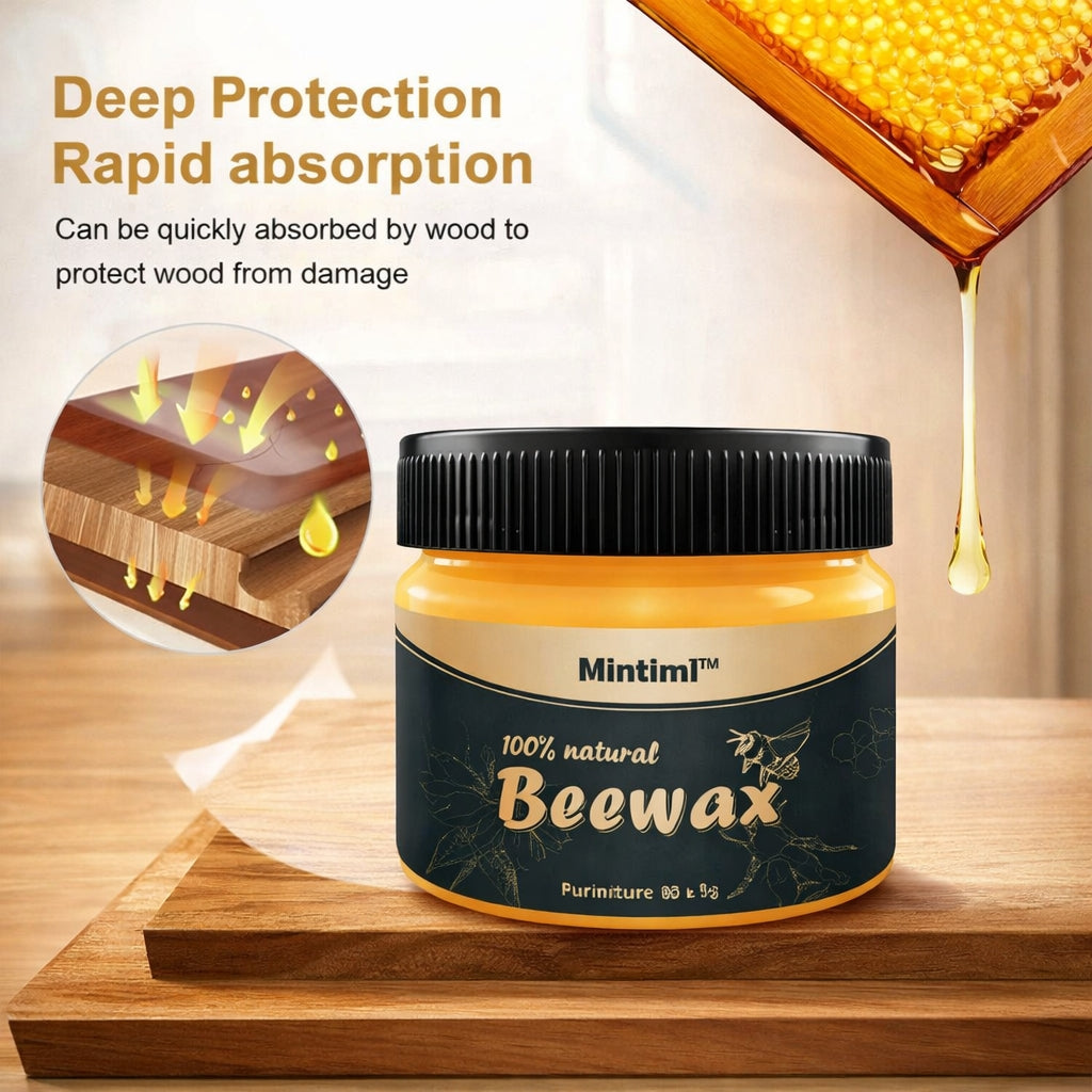 Polish, Beeswax Wood Furniture, Cleaner and Shine Restorer