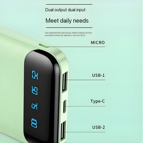 Portable 22.5W Power Bank 20000mAh, High Capacity with LED Display
