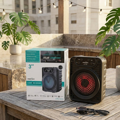 Speaker, GTS 1629 Portable Bluetooth, Super Bass Splash