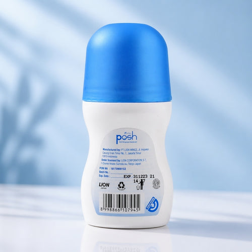Posh Anti Stain Roll On Deodorant, Sweat and Odor Control - 50ml