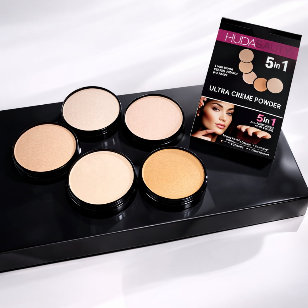 Powder Compact, Pressed Smooth Finish Glow Makeup Powder