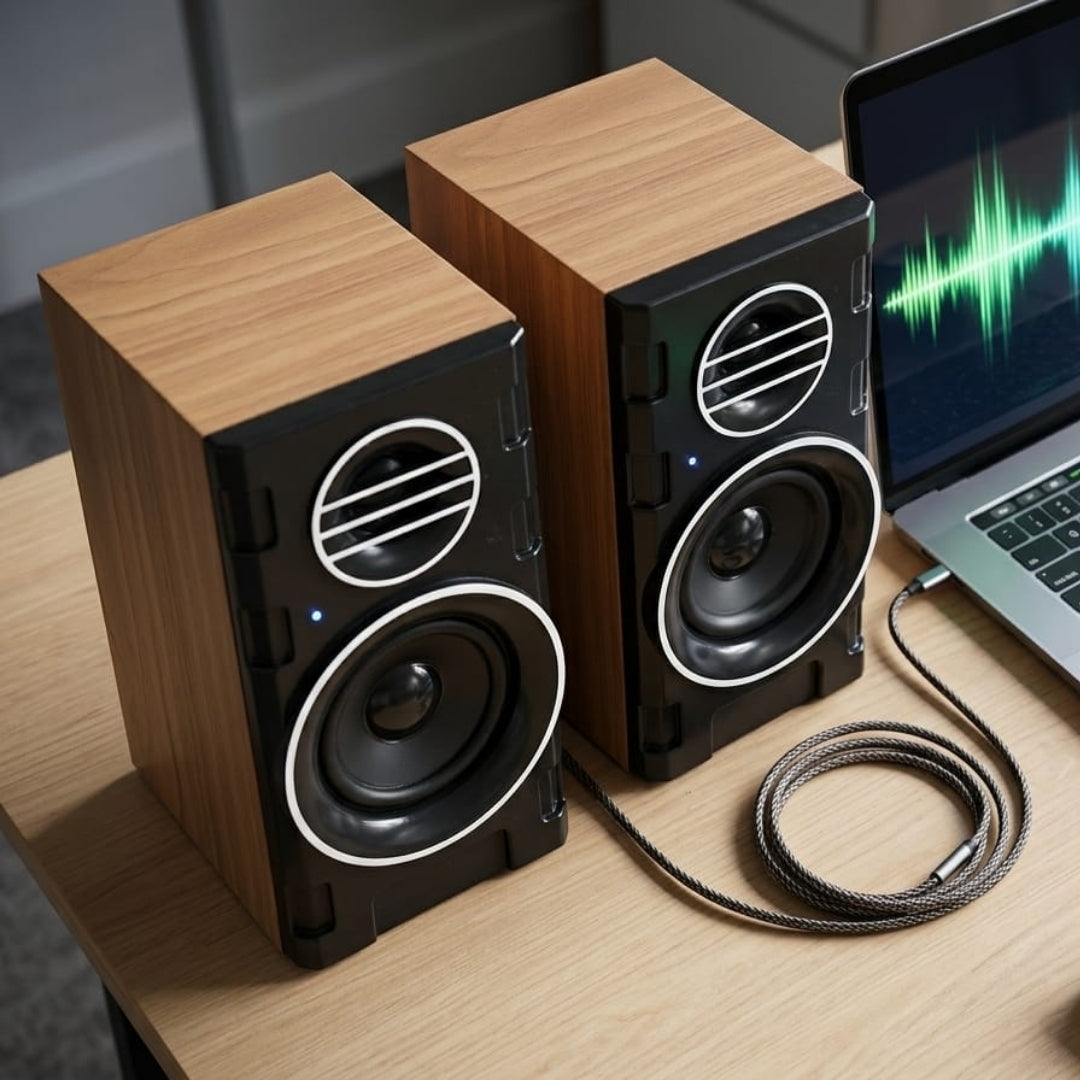 Premium Bass Speaker Pair for Laptop & Computer