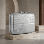 Premium Hard Shell Beauty Box Makeup Storage Case Blue