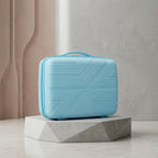 Premium Hard Shell Beauty Box Makeup Storage Case Blue