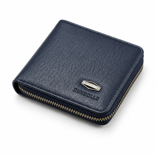 Premium Leather Zip Wallet for Unisex