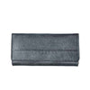 Nuvina gray leather clutch for women – modern, neutral-toned accessory for any outfit