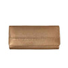 Nuvina gold leather clutch – glamorous and chic women’s evening accessory