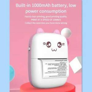 Mini Portable Pocket Thermal Printer – Wireless Receipt & Photo Printer (Random Color)