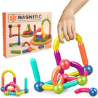 25-Piece Magnetic Building Blocks Set for Kids – STEM Educational Rods and Balls Construction Toy