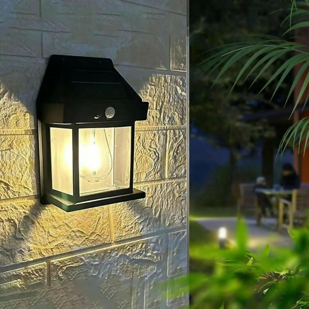 Solar Wall Lamp, Waterproof LED Outdoor Light, for Home & Garden