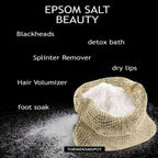 1Kg Epsom Salt – Natural Mineral Fertilizer for Plants, Beauty & Household Use
