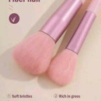 13 Pieces Soft Fluffy Makeup Brush Set – Cosmetics Brush Set – Makeup Brush Kit – Blush and Powder Brushes – Makeup Brushes for Foundation – Pink Color – Without Box