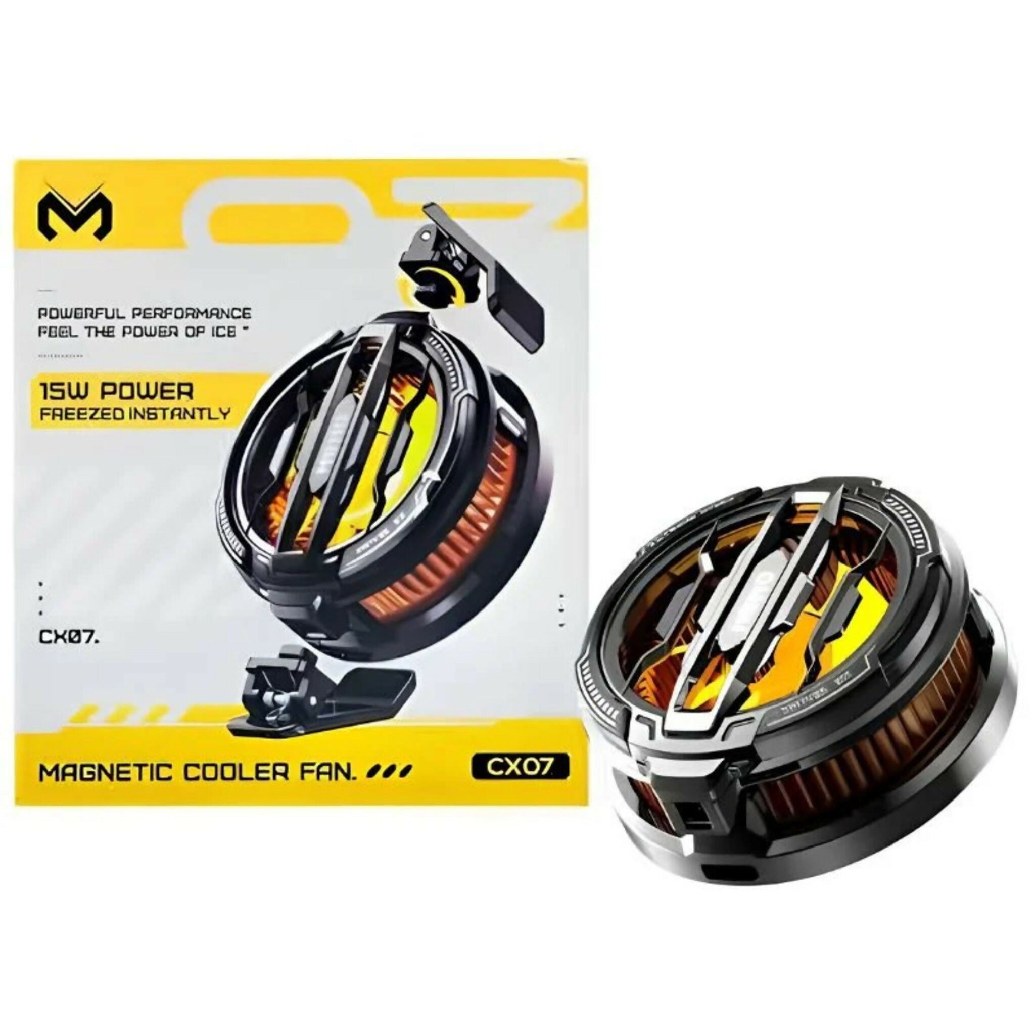 MEMO CX07 Mobile Cooling Fan 15W | Magnetic Semiconductor Phone Cooler for Android & iPhone