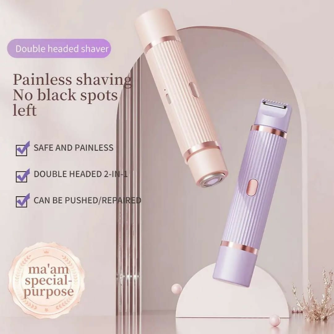 2-in-1 Dual Head Shaver & Electric Trimmer for Women – High Quality