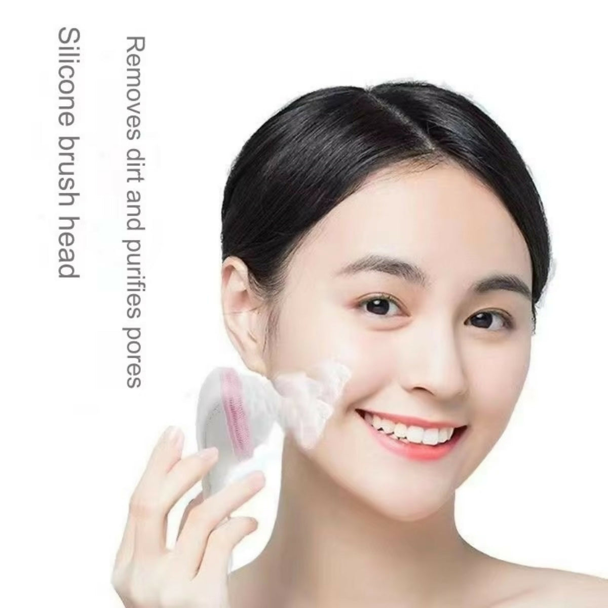 Silicone Face Scrubber Brush – Facial Cleansing & Exfoliating Massager for Blackheads, Soft Bristles, Random Color