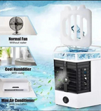 Mini Air Cooler White Portable Quiet Cooling