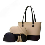3 Piece Tote Handbag Set, Elegant Durable Design, for Women Daily Use