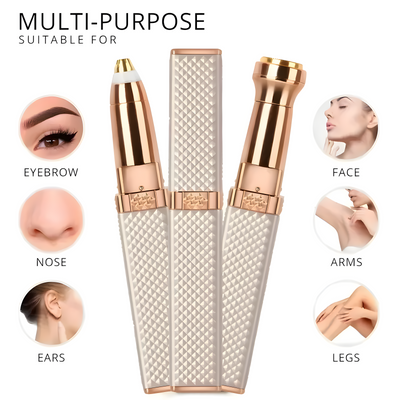 2 In 1 Blawless Facial & Eyebrow Hair Remover | Precision Trimmer For Smooth Skin