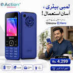 QMobile Q Hero Dual SIM Mobile, PTA Approved - 3000mAh Battery