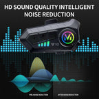 Motorcycle Helmet Bluetooth Headset Bluetooth 5.3 Smart Noise Reduction IPX6 Waterproof HiFi Headphones ~ Rechargeable