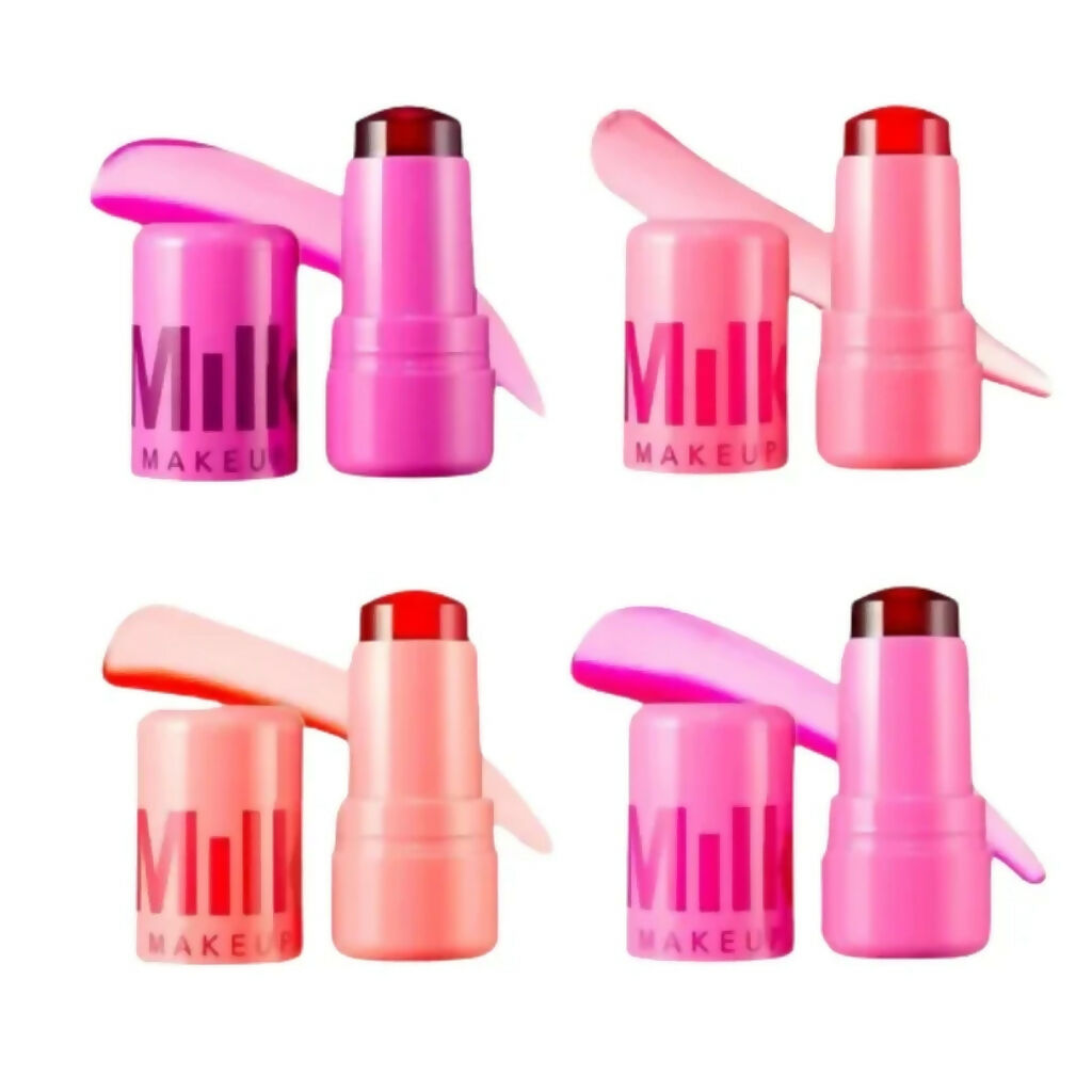 Pack of 4 Jelly Blush Tints, Hydrating Dewy Finish, for Cheeks and Lips