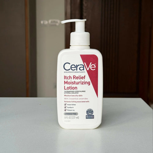 CeraVe Itch Relief Moisturizing Lotion | Fast-Acting Relief for Dry, Itchy Skin | With Ceramides, Niacinamide & Hyaluronic Acid | 237ml
