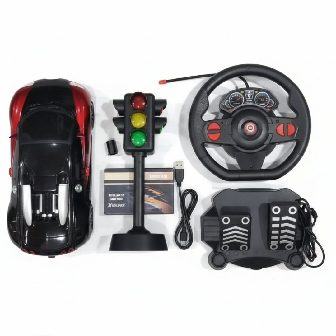 RC car with foot controller