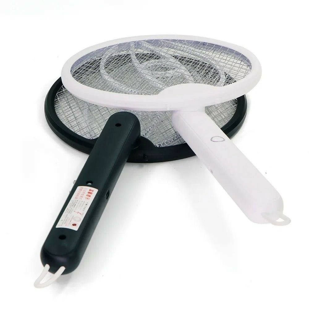 Foldable Mosquito Killer Trap | Electric Rechargeable Bug Zapper Racket For Indoor And Outdoor Mosquito And Insect Control (Random Color)