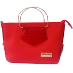 Hand Bag, Medium Capacity Sandwich Design, PU Leather & Adjustable Strap