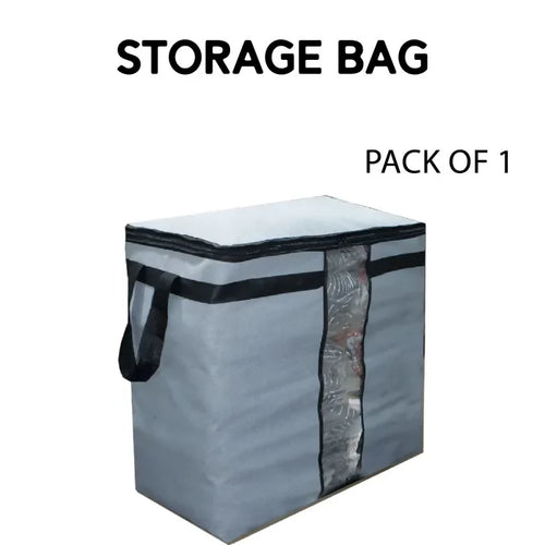 Storage Blanket Bag Organizer Folding Bag Organizer, Cloth Storage Boxes for Wardrobe 01 Pcs – Random Color