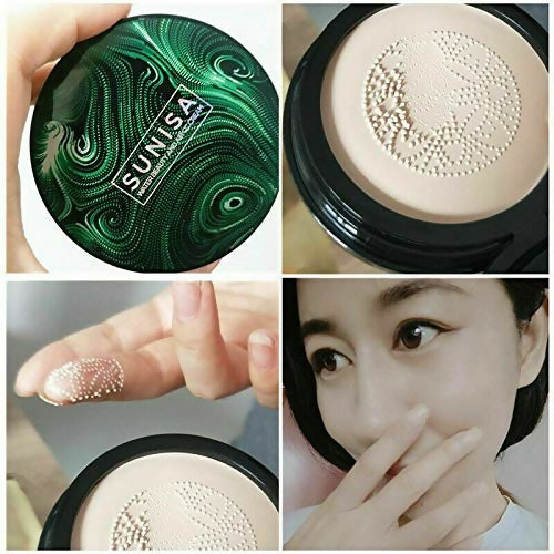 Sunisa Foundation Base Waterproof Mushroom Head Air Cushion BB Cream Nude Liquid Foundations CC Cream