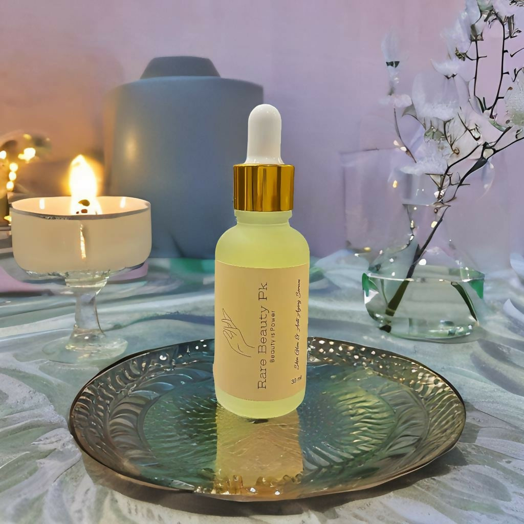 Organic Skin Glow Serum, Anti-Aging, Deep Hydration, for All Skin Types