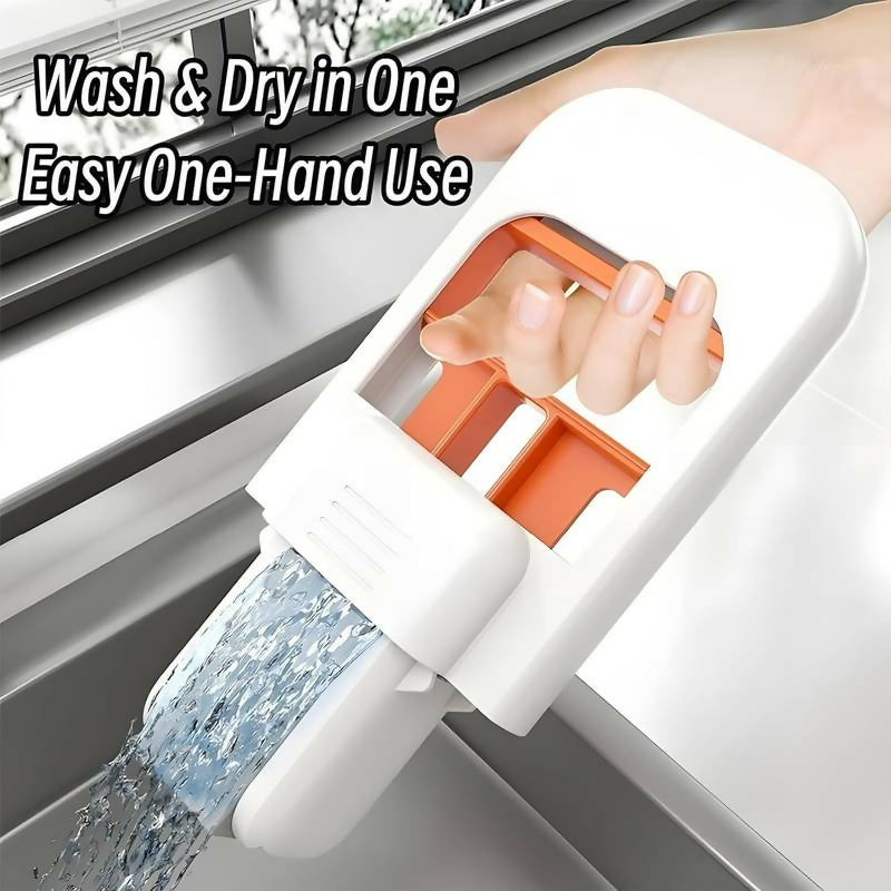 Mini Folder Desktop Mop _ Portable Mini cleaning sponge Mop bathroom tiles , and small spaces.