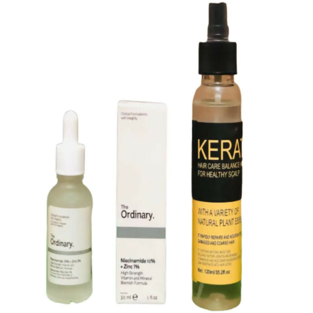 Keratin Hair Care 3-in-1 Deal Pack, Shampoo Mask Serum Combo