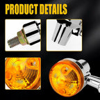Pack of 4 Universal Motorcycle Turn Signal Indicators