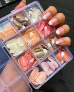 144 Pcs Multicolor Nails Box – Stylish, Durable & Easy-to-Use False Nails for Everyday Fashion, Parties & Nail Art Designs