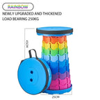 Rainbow camping stool