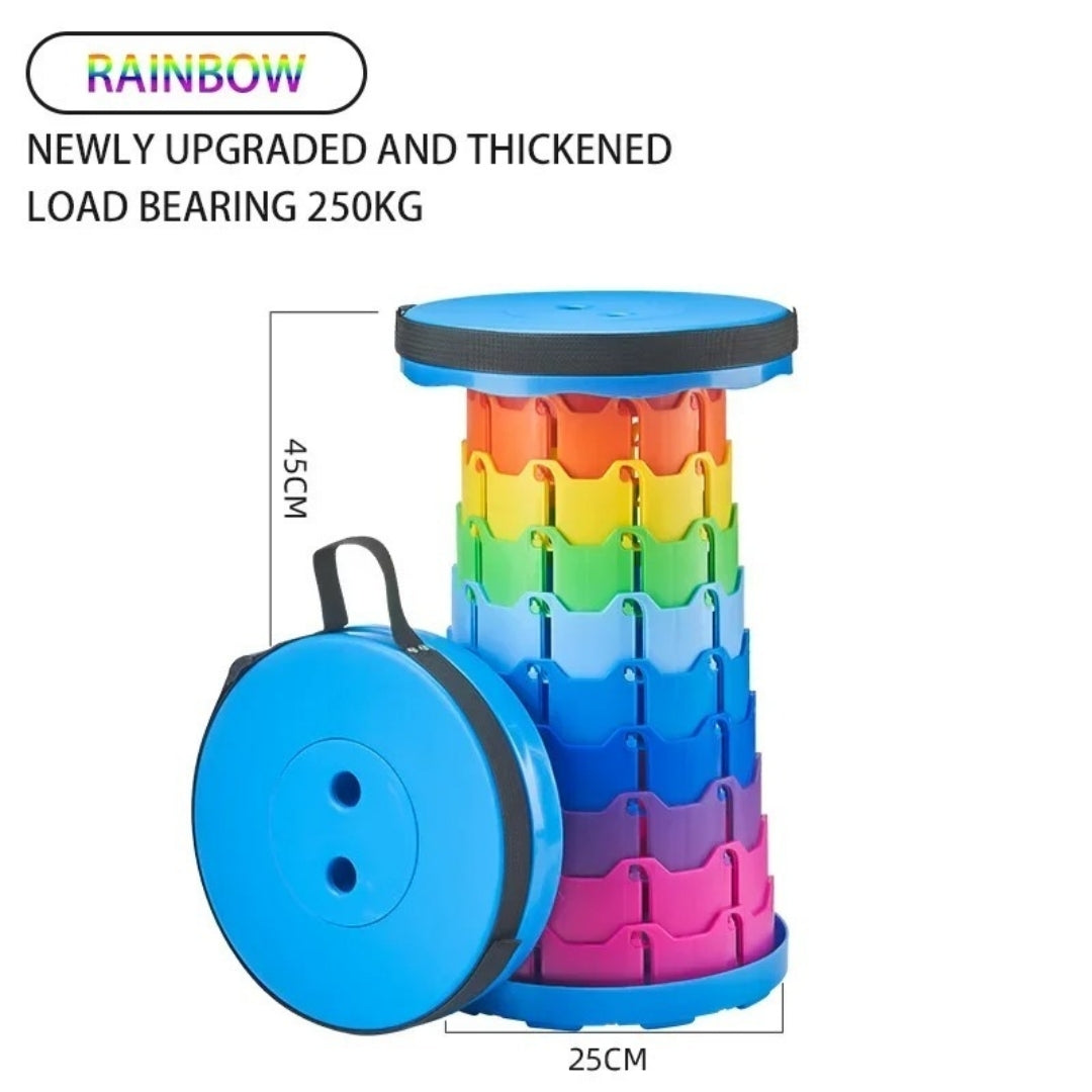 Rainbow camping stool
