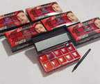 10 in 1 Lipstick & Blush Palette Creamy Matte Makeup Palette for Lips and Cheeks