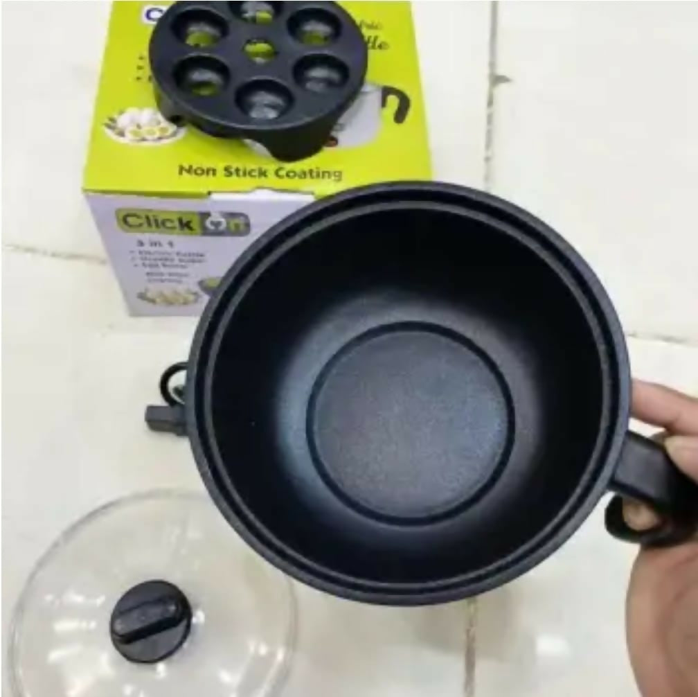 Click On 3-in-1 Multi-Functional Electric Kettle