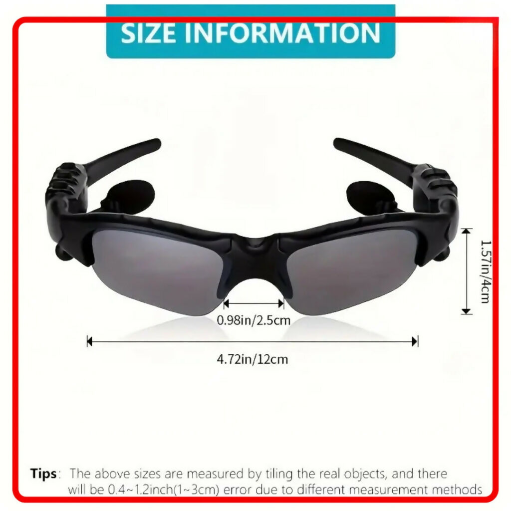 Smart Bluetooth Audio Sunglasses 5.0, Wireless Music & Calling Glasses