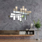 Acrylic Mirror Rectangle Wall Stickers