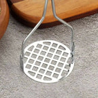 Stainless Steel Potato Masher – Manual Vegetable & Fruit Ricer Crusher Tool | Kitchen Cooking Gadget
