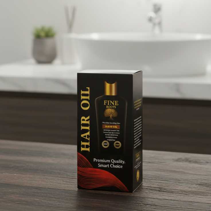 Fine Roots Hair Oil Providing Gentle Care Nourishing Formula Strengthening Healthy Scalp Support And Everyday Use - 120ML