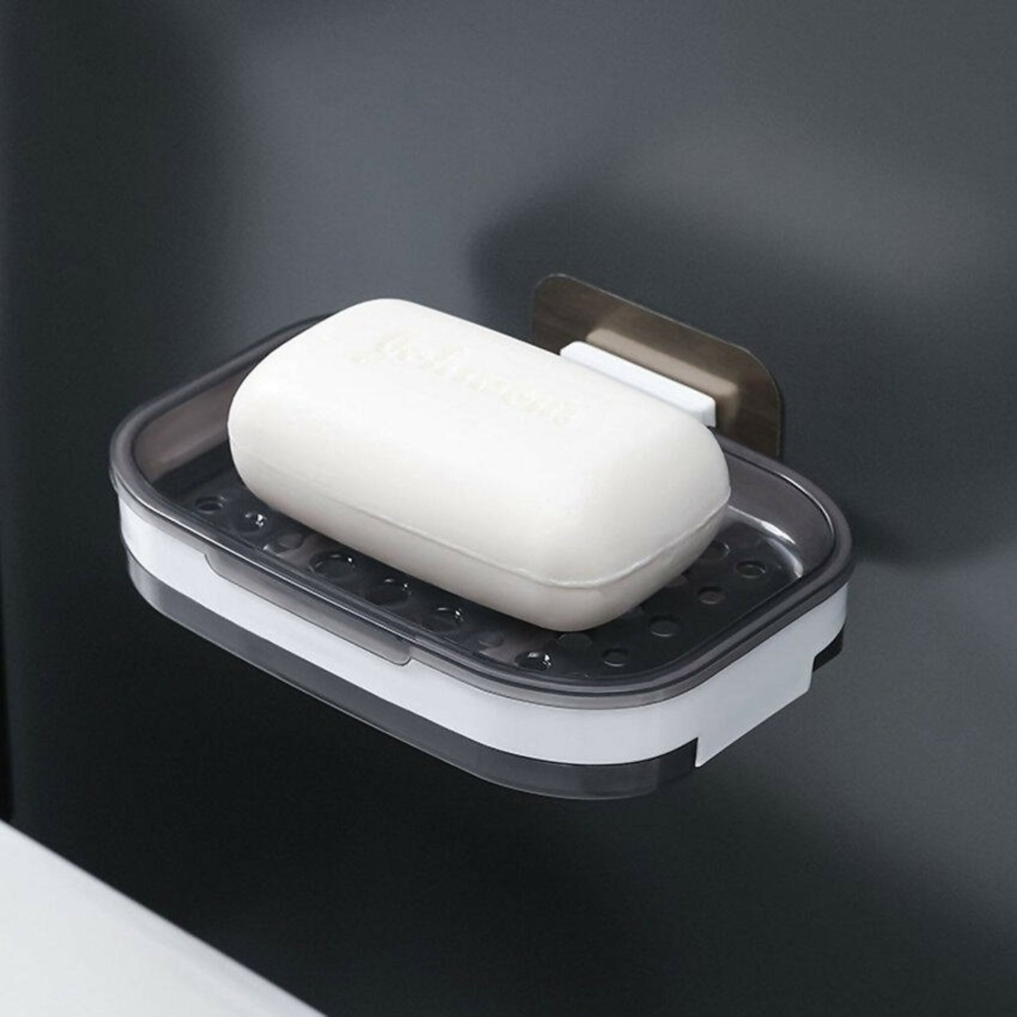 Wall Mounted Soap Holder with Draining Tray