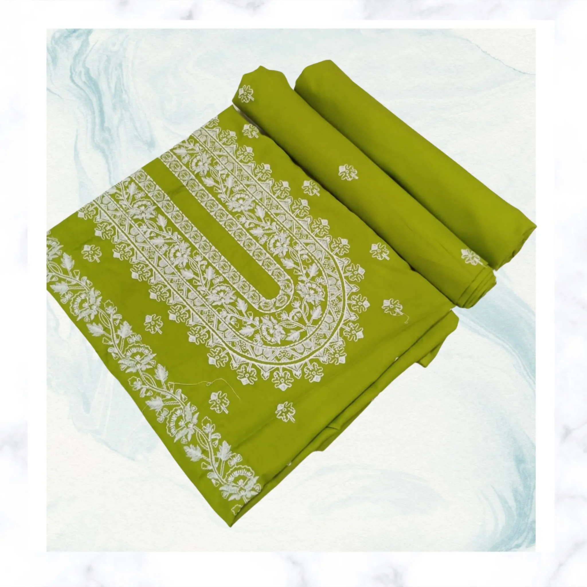 Unstitched Suit, Chic New Lawn 2-Piece Suits with Embroidery, for Women