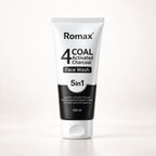 Romax Activated Charcoal 5 In 1 Face Wash 100ml