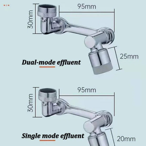 Rotating Tap Aerator, Degree Faucet Extender with Shower Mode